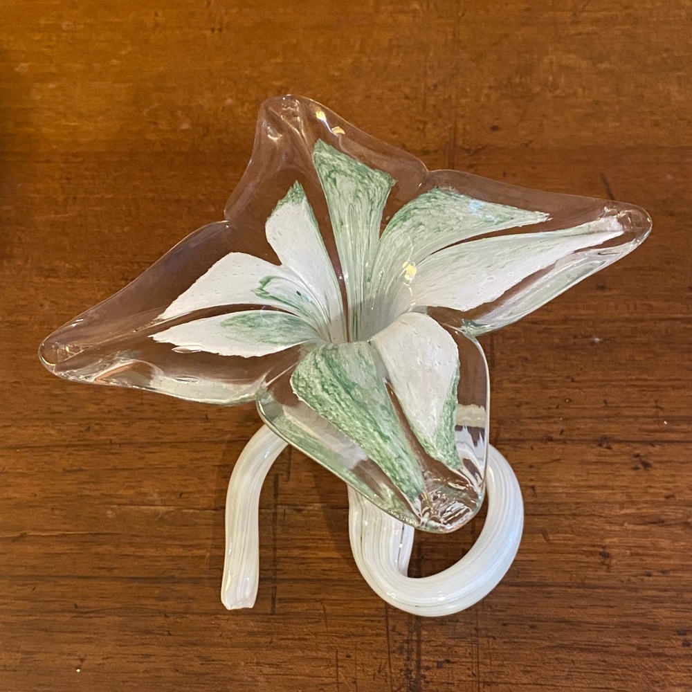 Vintage Murano glass flower